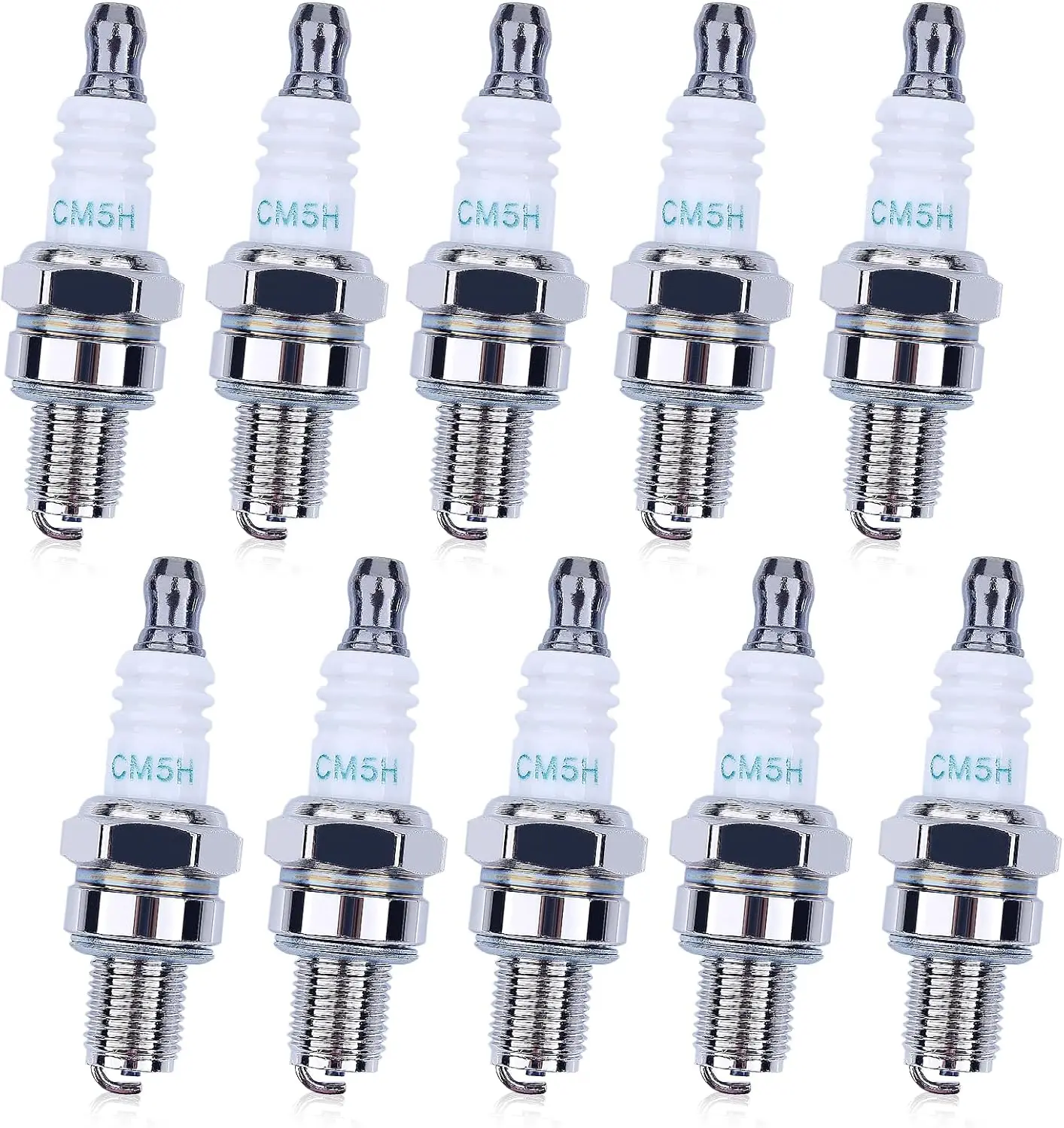 Комплект из 10 свечей зажигания CMR5H для триммера и вентилятора Stihl, универсальный, подходит для NGK CMR5H Champion 965 RZ7C # 531008614