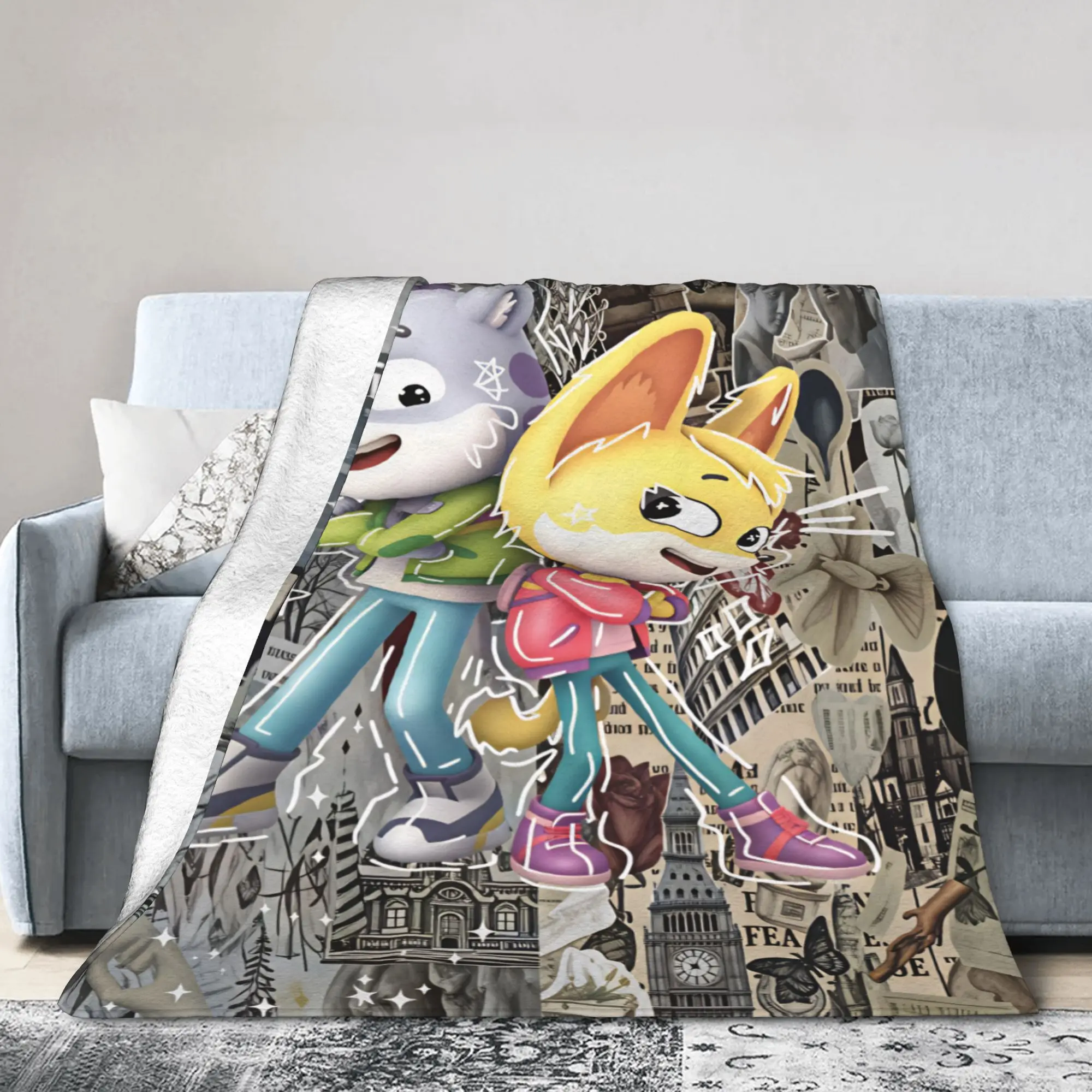The Creature Cases Cartoon Animation Television Blankets Warm Soft Plush Throw Blanket For Couch Bed Flannel Bedspread Bed Cover