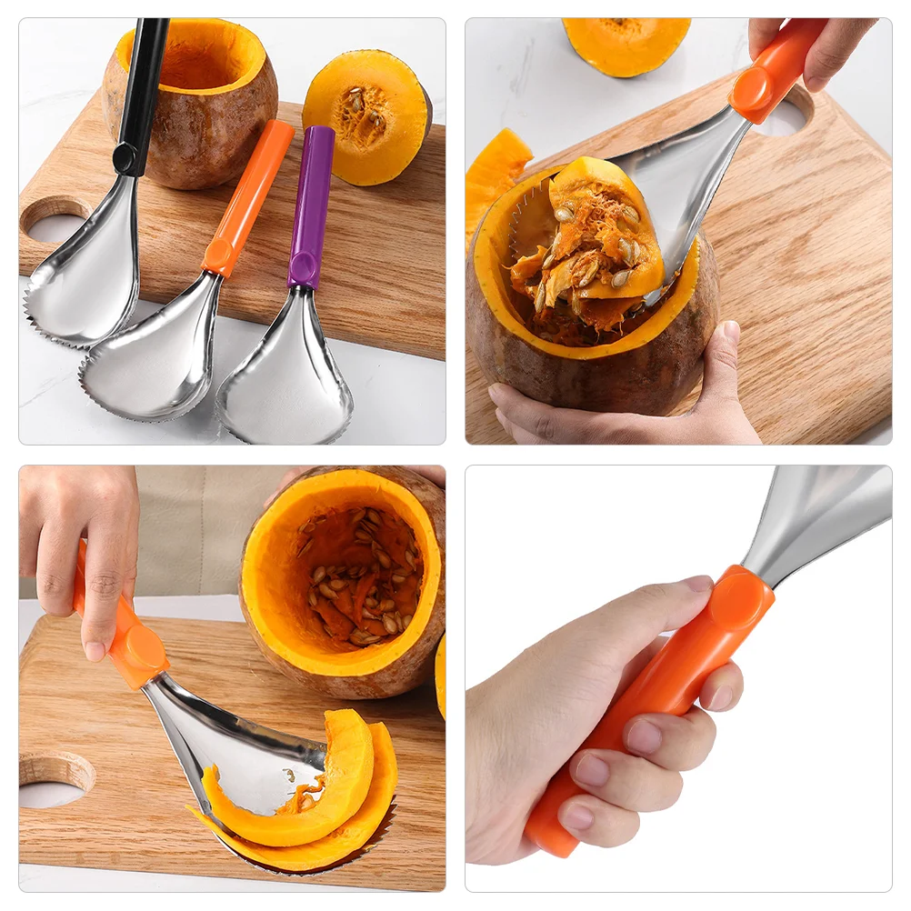 Multifunctional Fruit Extractor (orange) 1 Core Remover Kitchen Tool Pumpkin Removers Corer Scoop Vegetable Tools Practical