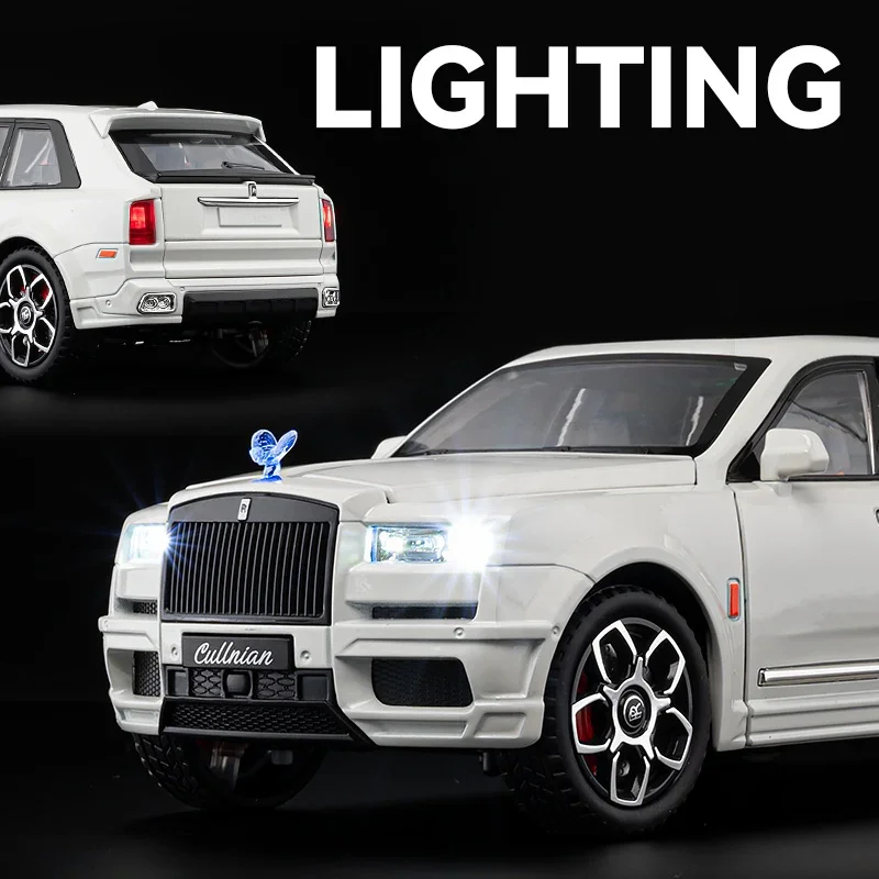 1/20 Rolls Royce SUV Cullinan Mansory Alloy Luxy Car Model Diecasts Metal Vehicles Car Model Sound and Light Childrens Toys Gift