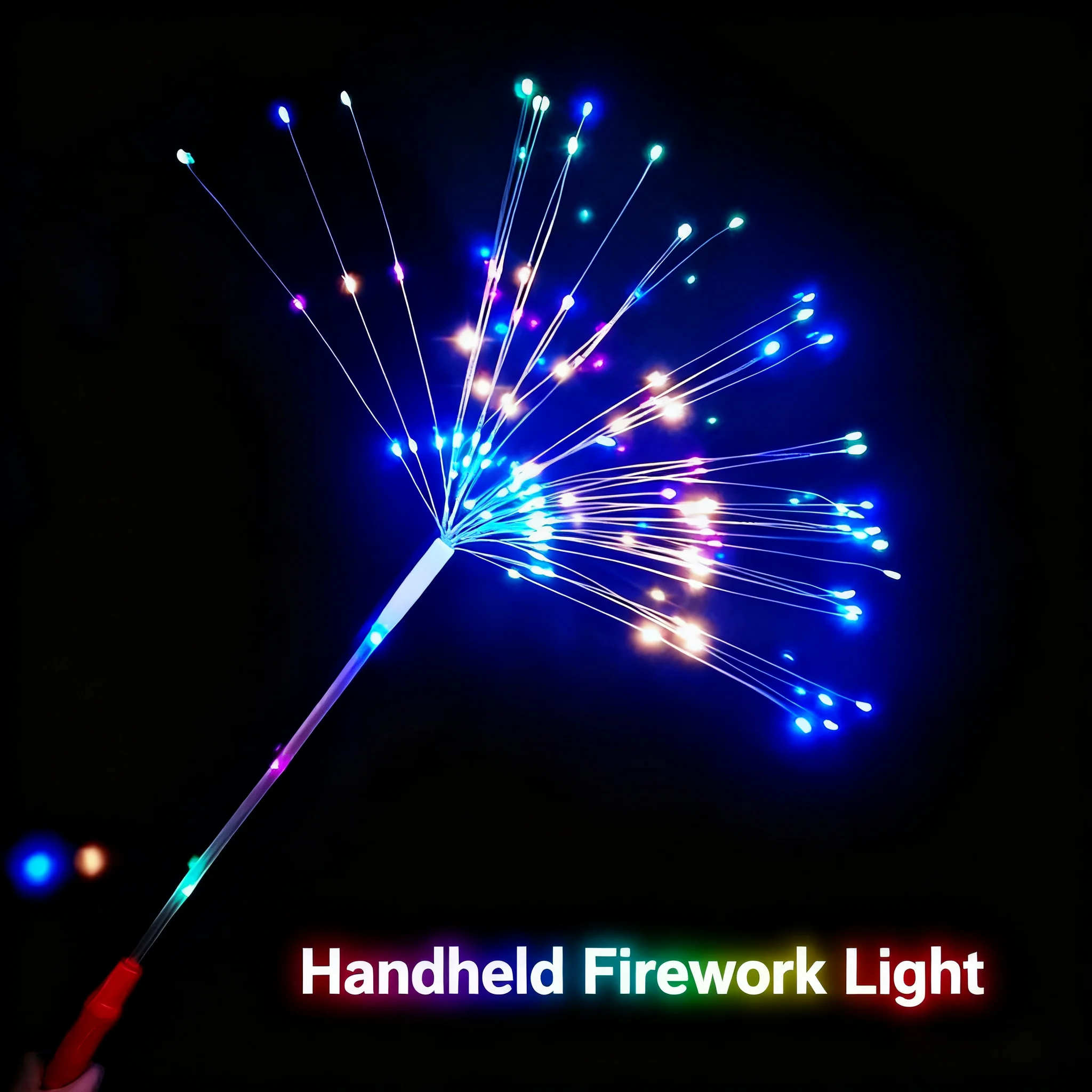 LED-vuurwerkverlichting Handheld Glow Sticks Knipperlicht Sterrenhemel Decoratieve verlichting Kleurrijke string voor bijeenkomsten op de avondmarkt