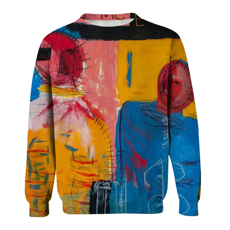 Funny Graffiti Art 3D Printed Pullover Men Sweatshirt Top Autumn And Winter Long Sleeve O Neck Sweatshirts Streetwear Sweater