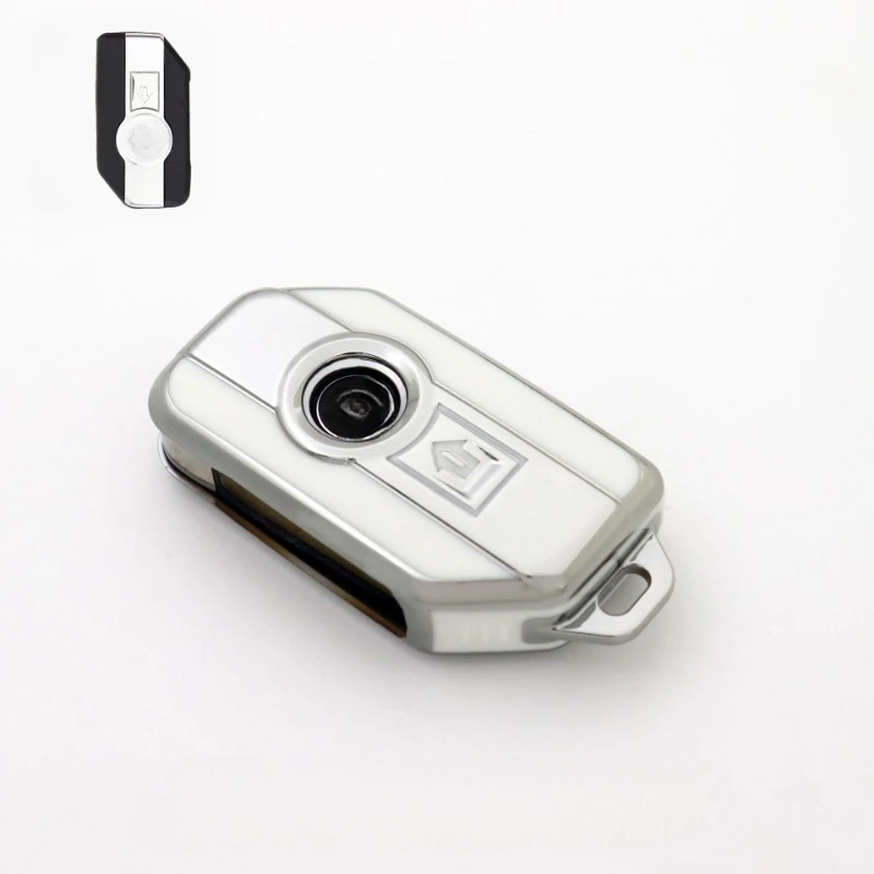 For BMW R1250GS  K 1600 B GT GTL R 1250 GS Adventure S1000 R XR 2021 2022 TPU Motorcycle Remote Key Fob Shell Case Cover Holder