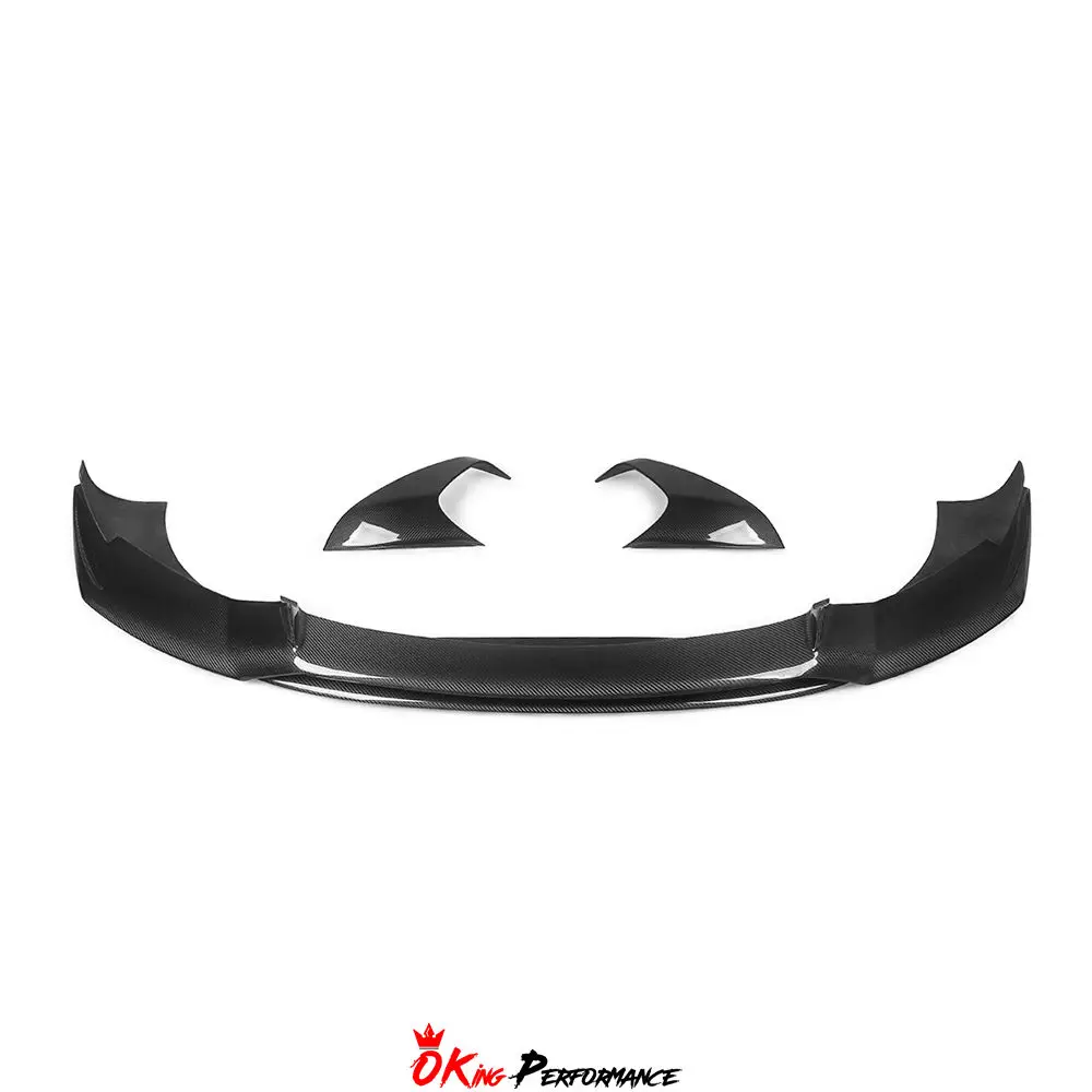 PKZ Style Carbon Fiber Front Splitter For Maserati Ghibli Front Bumper Lip