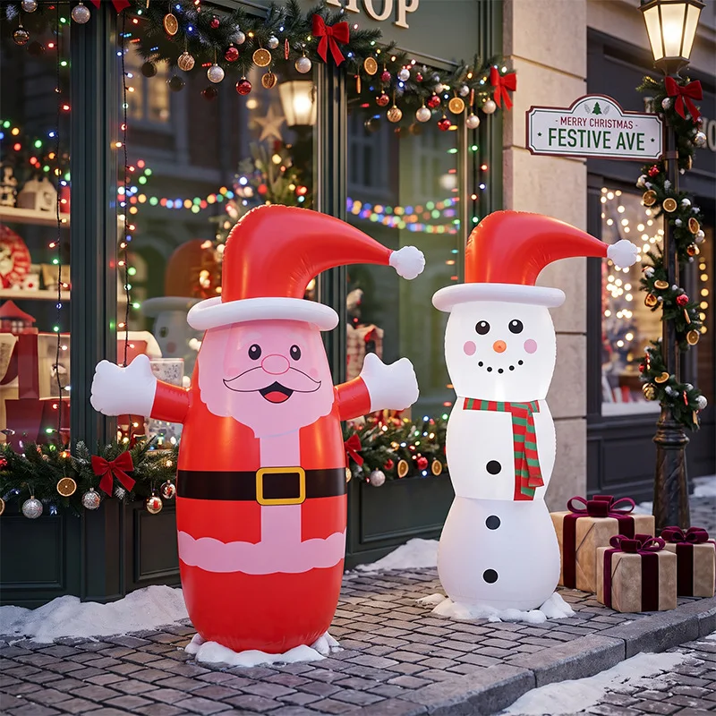 New Christmas PVC Tumbler Series Christmas Elderly Shopping Mall Indoor and Outdoor Christmas Decoration Props