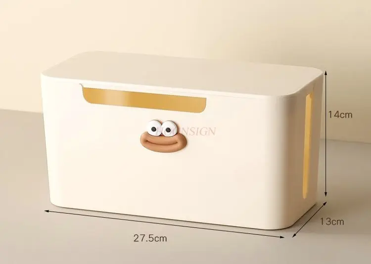 1pcs Plug in socket, storage box, cream plug board, power cord, data cable, charger, storage tool, desktop hub