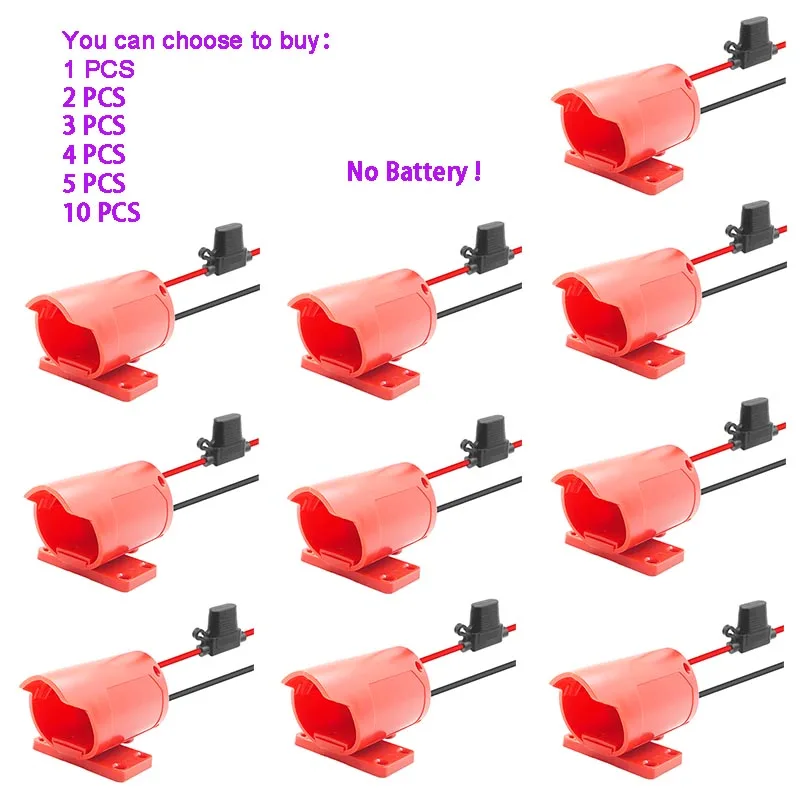 Adaptador Conversor 30a Fusível para Milwaukee 12v Bateria de Lítio Fonte de Alimentação Externa Conector Faça Você Mesmo Suporte M12