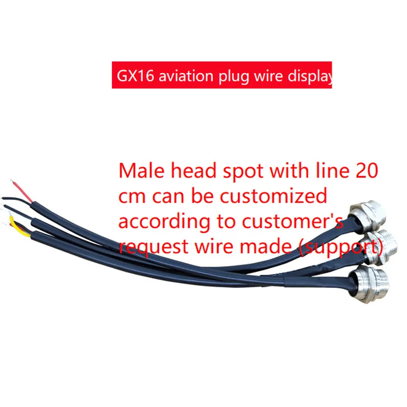 GX16 Aviation Connector 2/3/4/5/6/7/8/9/10 Pin IP68 Waterproof Panel Type Docking Back Nut Male&Female Plug/Socket