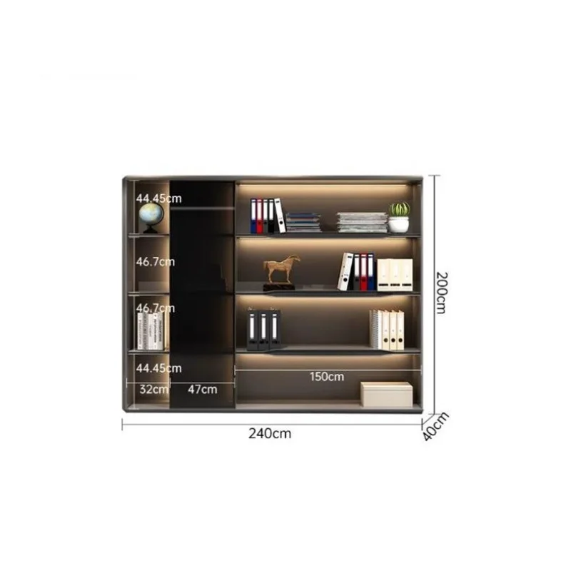 custom.Luxurious Lacquered Executive Desk, Large Modern Office Furniture, President and Manager High-end Multi-functional D - view 6