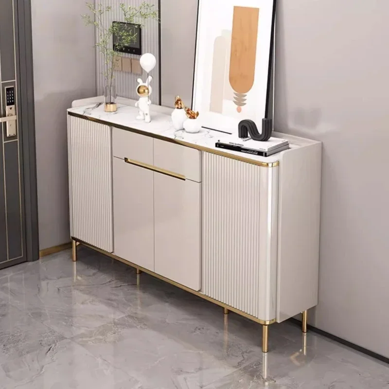 

Cabinets Light Luxury Rock Plate Countertop Shoe Cabinet Shoe Rack Shoes Organizer Shoerack Living Room Cabinets Home Furniture