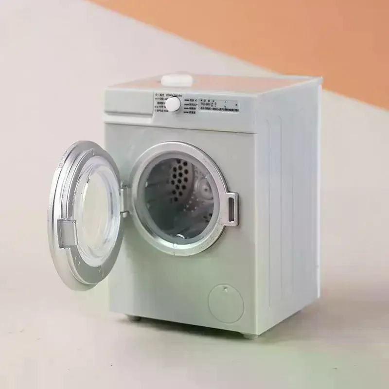 /Cna/1 Set 1:12 Scale Laundry Room Appliance Miniature Dollhouses Simulation Mini Rechargeable Washing Machine Model
