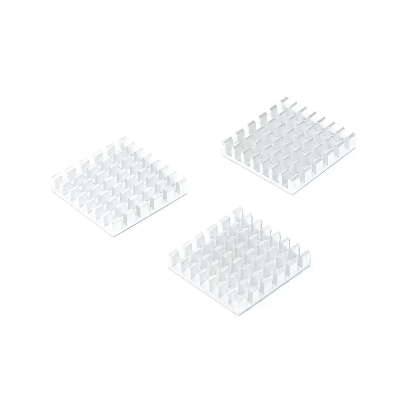 Disipador de calor de aluminio para amplificador de refrigeración, 25x25x5mm, 25x25x5mm, 5 unidades