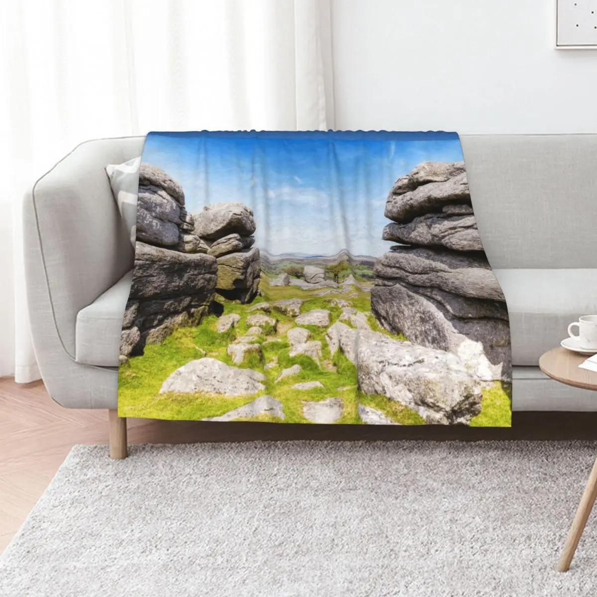 Dartmoor National Park, Devon, UK Throw Blanket Hairy Heavy Fashion Sofas Tourist Vintage Blankets