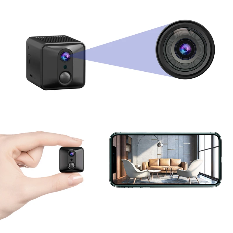 Full HD 4K Mini Wifi Camera Baby Monitor Indoor Safety Security Surveillance Night Vision Motion Detection Security Camcorde