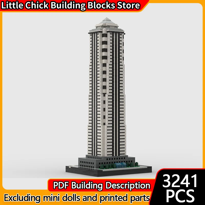 

Модель города, вид на улицу, MOC, строительные кирпичи, банковский центр, небоскребок, модульная технология, детские праздничные подарки, сборка игрушек, костюм