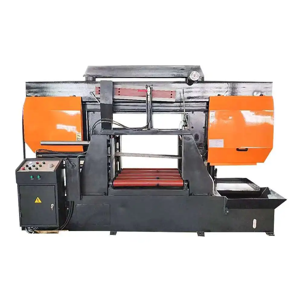 Hot Sale High Precision Semi Automatic Hydraulic Metal Cutting Horizontal Band Saw Hine