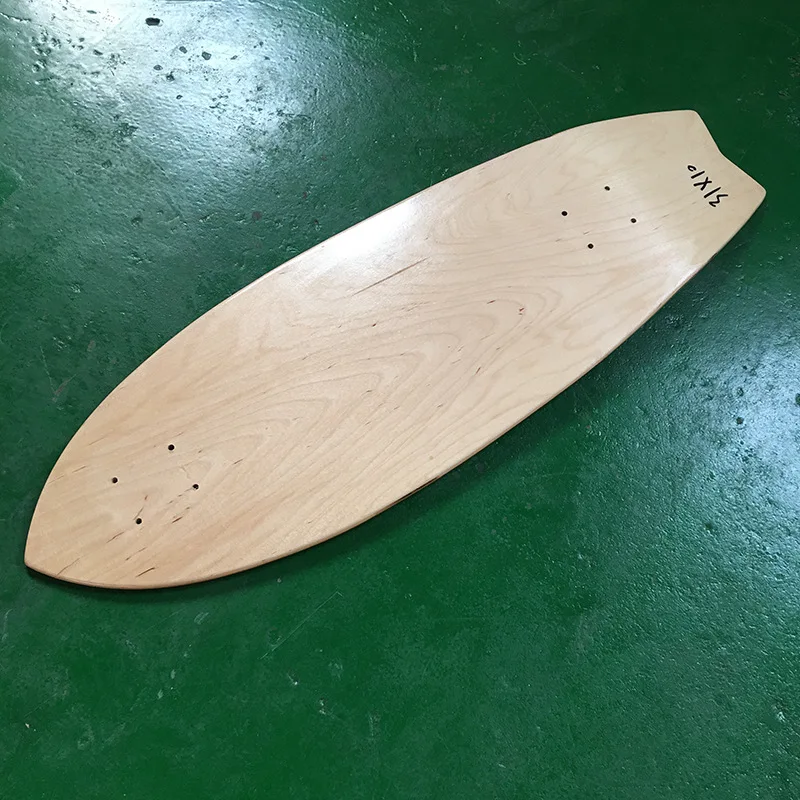 32 * 10 POLLICI tavola da surf in terra d'acero tavola lunga tavola doppia deformata tavola per pesci grandi SKATEBOARD DECK SOLO