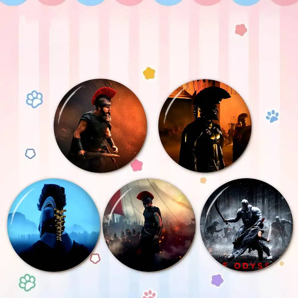 Movie T-The O-Odyssey Soft Button Pin Bright Printed Icon Gift For Friends Badge Collar Brooch Lapel Pin Metal