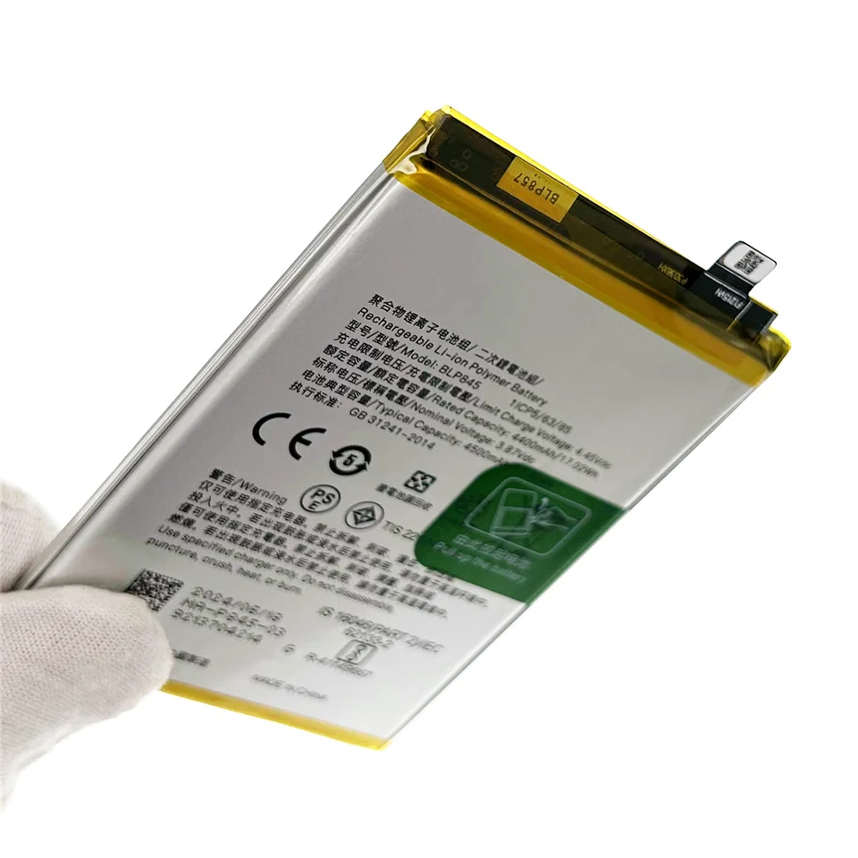 Batería de repuesto genuina de alta calidad para OPPO ONE PLUS 1+Nord CE BLP845 4500mAh + herramientas gratis 2