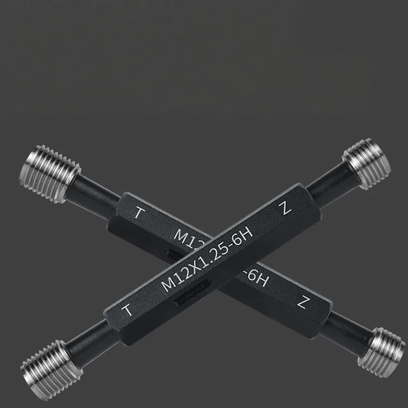 High Precision Thread Plug Gauge GO/NO GO Gage Metric Gauge 6H Precision Internal Screw Gage Fine,Pitch Thread Test M36-M43