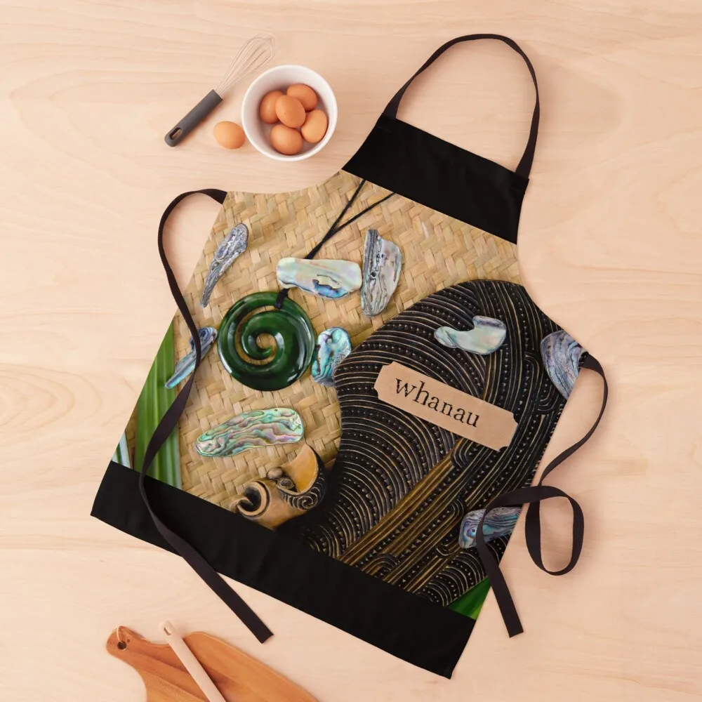 NZ Maori - Whanau - Family Apron Women kitchen's apron