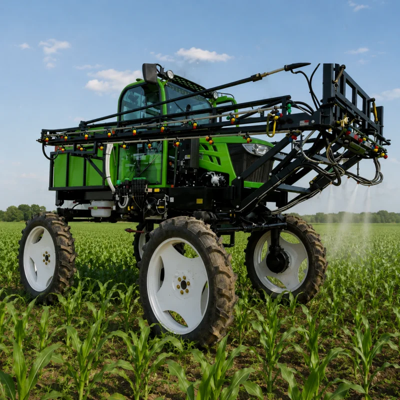 High Clearance Agricultural Sprayer With Multi Nozzle Spray System For Large Scale Crop Protection Export Ready Factory Supply