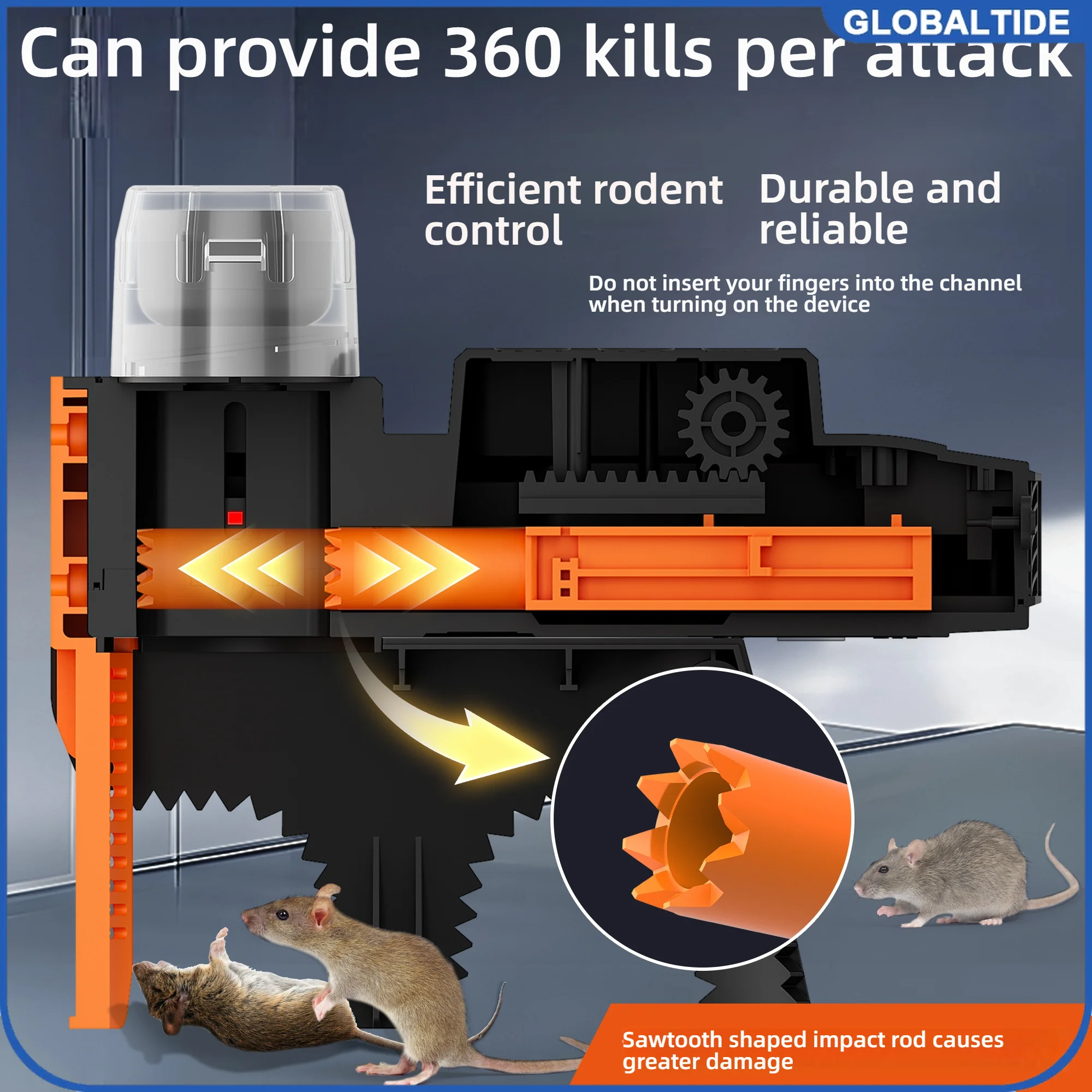 The 2025 new indoor household fully automatic and super strong continuous black technology mouse catching device