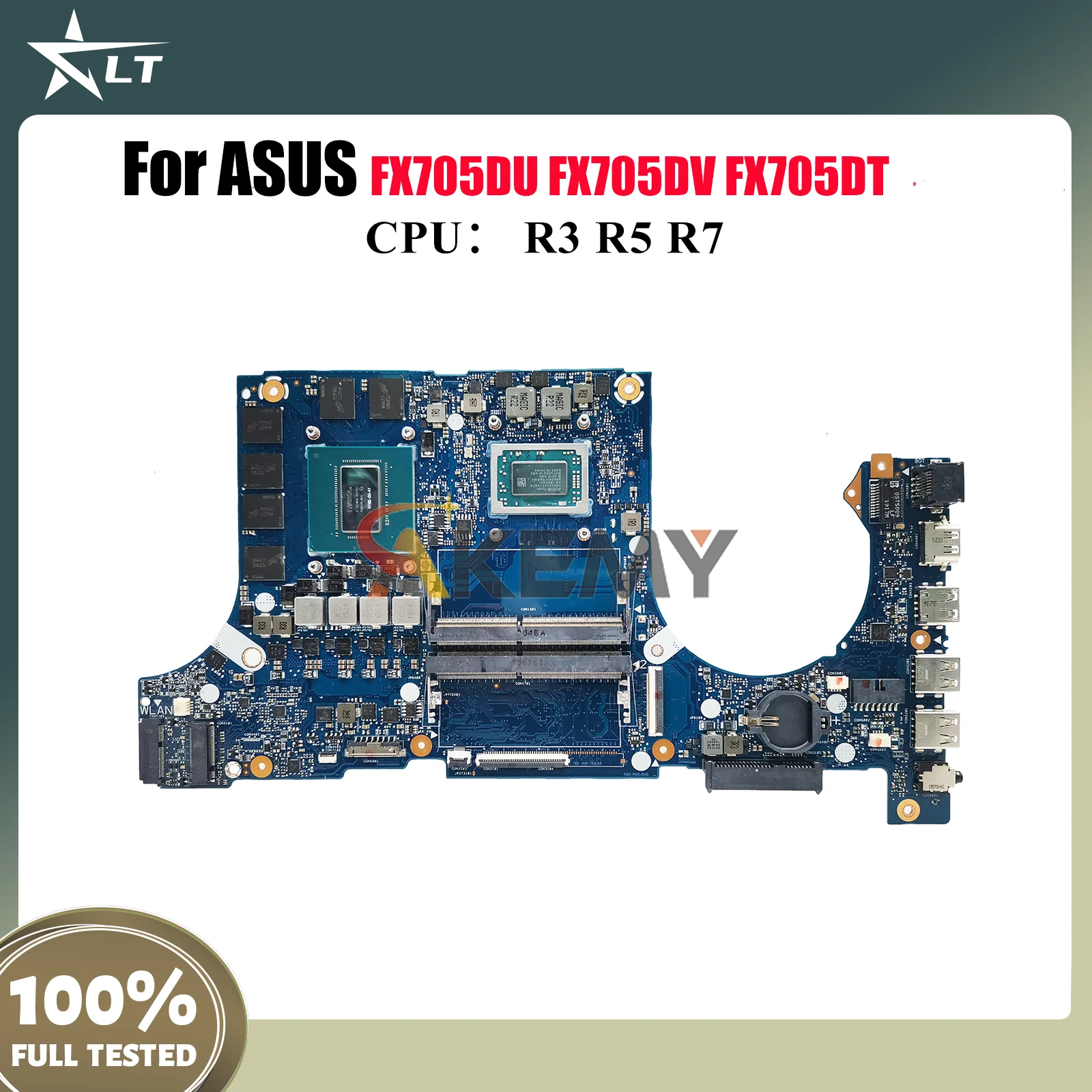 

FX705DU Материнская плата для ноутбука ASUS TUF Gaming FX86FD FX705GM FX505 FX705GV FX86FE FX705GU Материнская плата для ноутбука с процессором R3 R5 R7