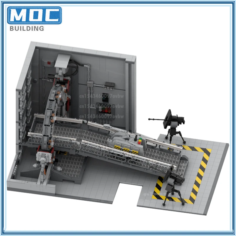 Movie Space Scenes Series Stargate Dioramaed M.A.L.P Building Block Street View Technology Bricks Creative Model Kid Toys Gifts