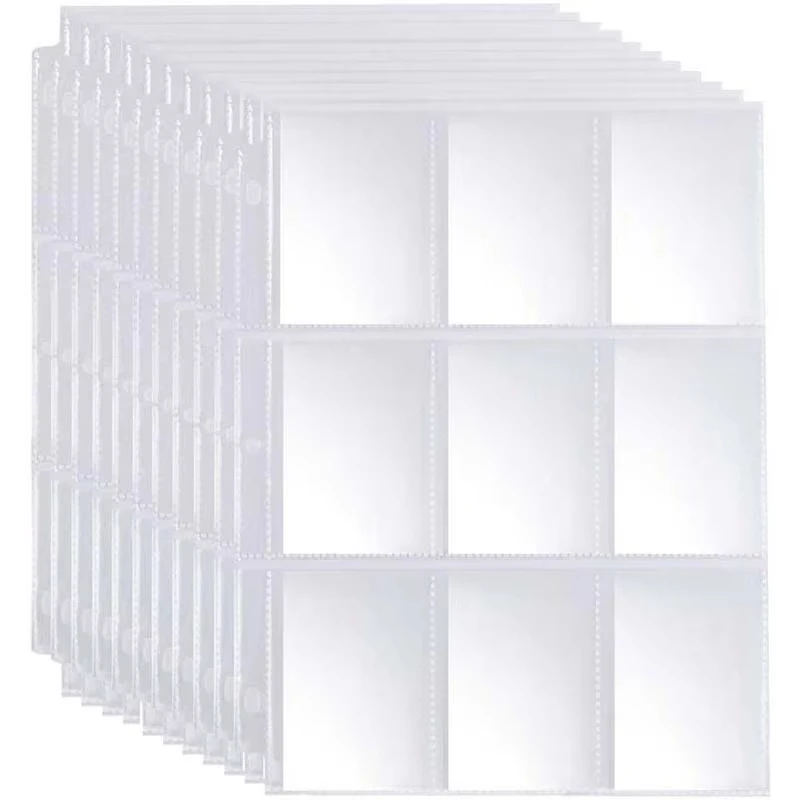 5/10/20/30/50 trading game card holder storage wallet album page collection coin rack wallet holder
