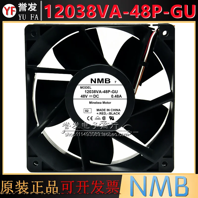

НОВЫЙ ОРИГИНАЛЬНЫЙ 12038VA-48P-GU 48 В 12038 120x120x38 мм Радиатор охлаждающего вентилятора