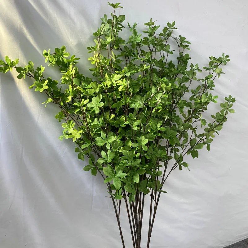 Artificial Enkianthus Perulatus 5 Fork Simulation Green Plant Indoor Decoration Wedding Decoration Flowers Home Decoration