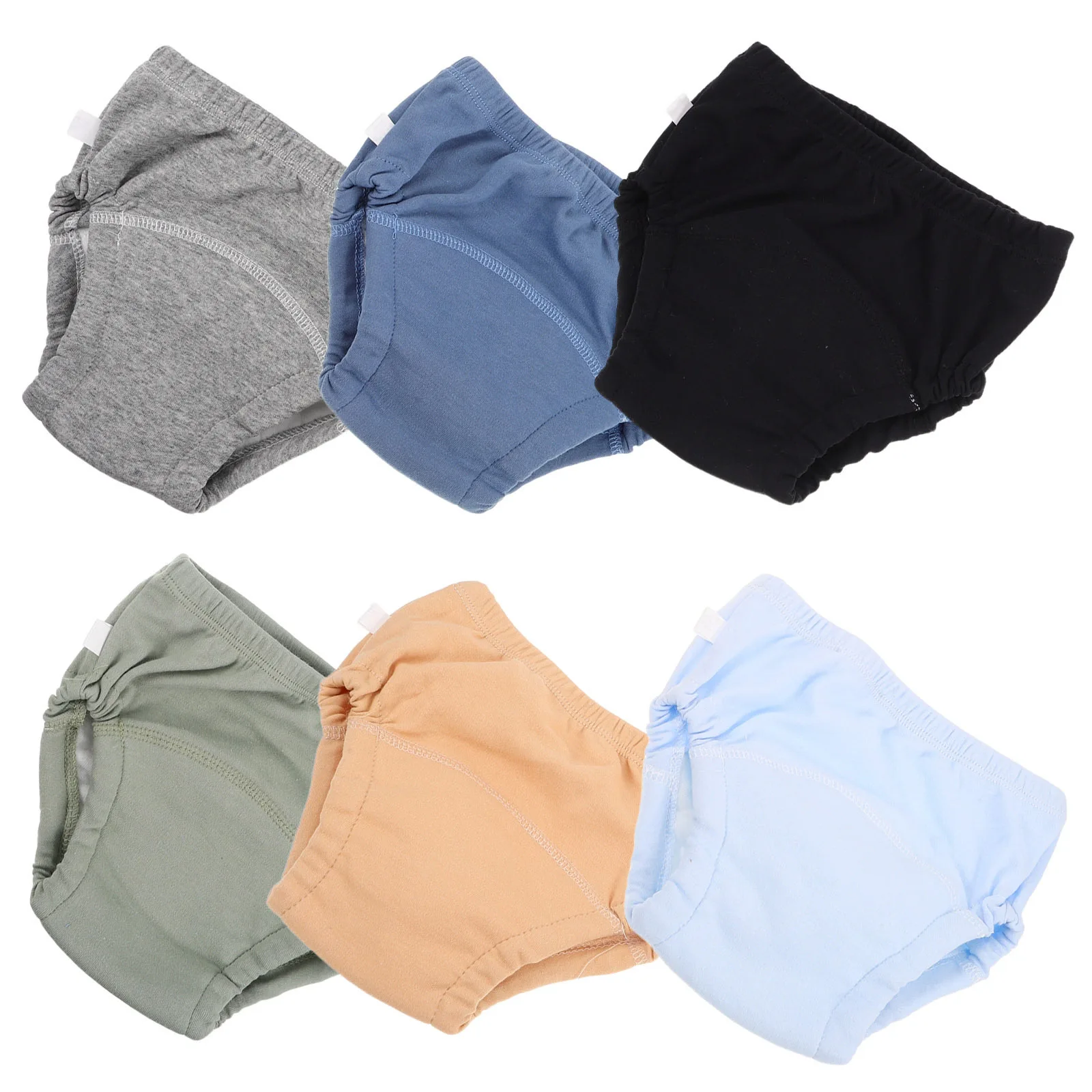 

6 шт. детские тренировочные штаны из мягкого дышащего хлопка многоразовые герметичные штаны для приучения к горшку для малышей, мальчиков и девочек