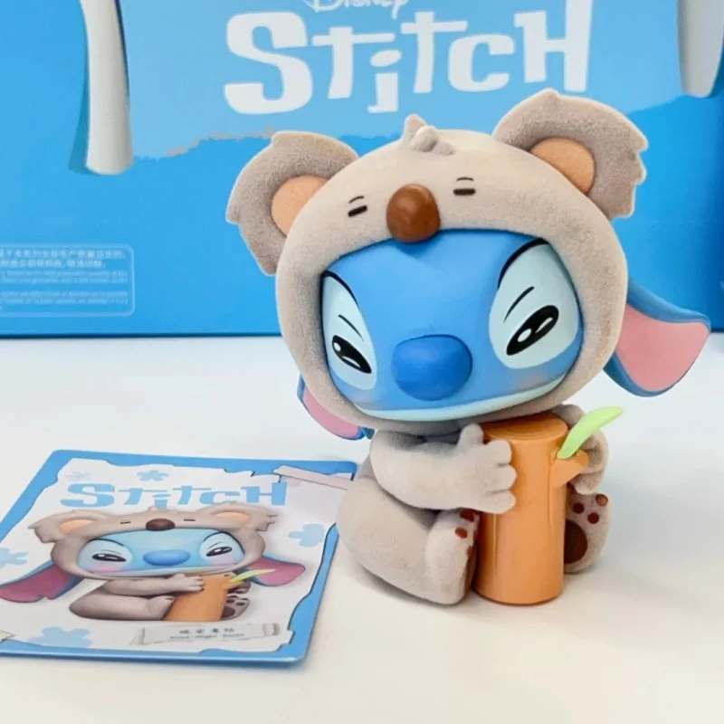 

Подлинная Kawaii Disney Stitch Animals Party Series, слепая коробка, игрушки, загадочная коробка, флокированные пушистые куклы, декор, Рождественский подарок