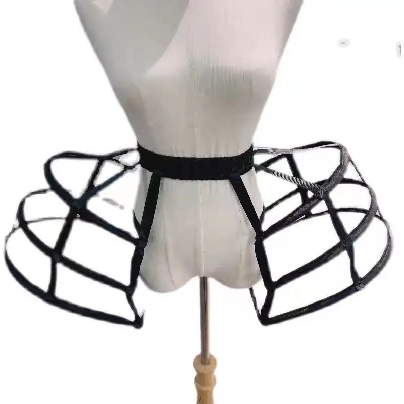 

Женская подъюбная юбка-паниер в стиле барокко, викторианский подъюбник с ободами, кринолин для косплея, винтажный стиль