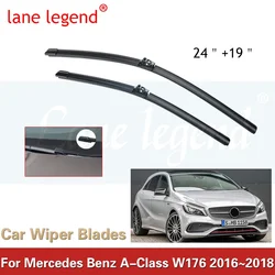 Car Wiper Blades for Mercedes Benz A Class W176 2016~2018 Windscreen Washer Brusdes Accessories A160 A180 A200 A45 2017