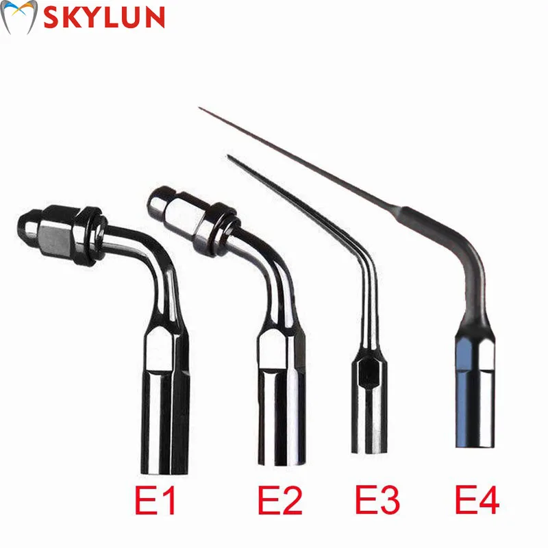 5PCS Dental Ultrac Scaler Tips Scaling Endo Periodontal Tips E0 E1 E2 E3 E4 E5 E8 E10 E14 E3D E4D E5D For EMS WOODPECKER