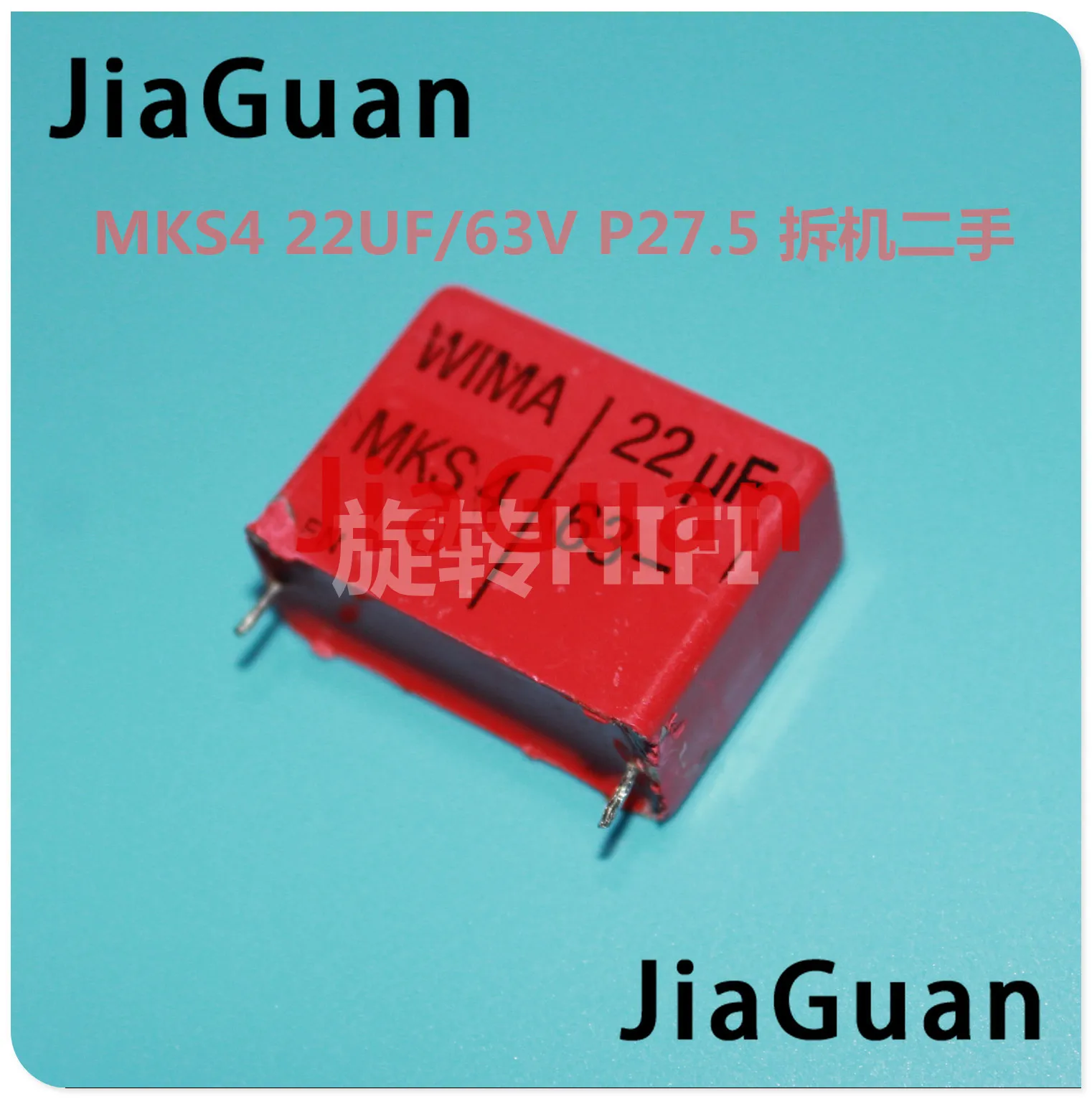 4PCS Original disassembly RED WIMA MKS4 22UF 63V PCM27.5 original new MKS-4 226/63V P27.5mm audio 226 hot sale 22uf/63v