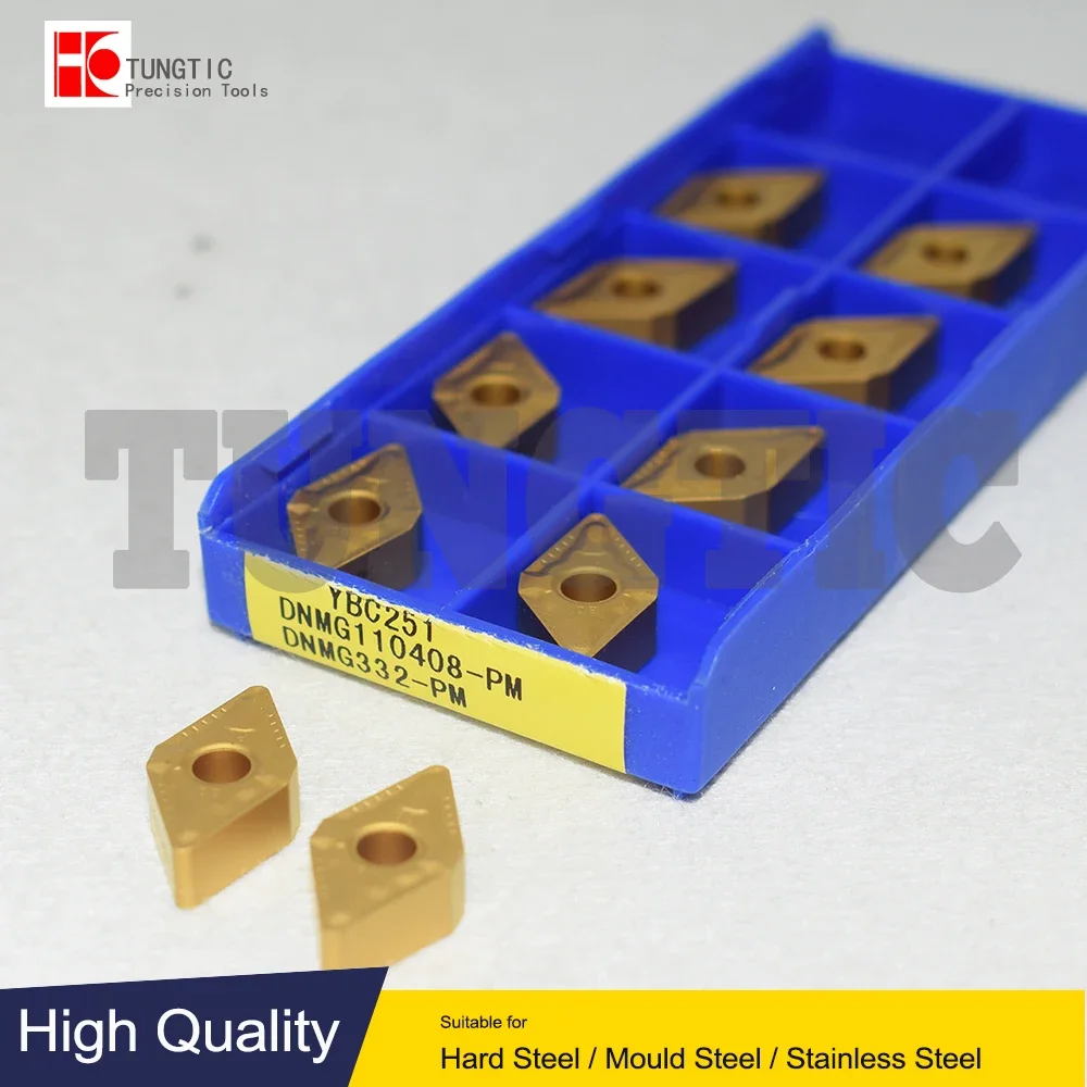 DNMG110408-PM YBC251 YBC252 Milling Cutter CNC Insert Lathe Cutting Tool Lathe Machining Metal Turning Tools DNMG