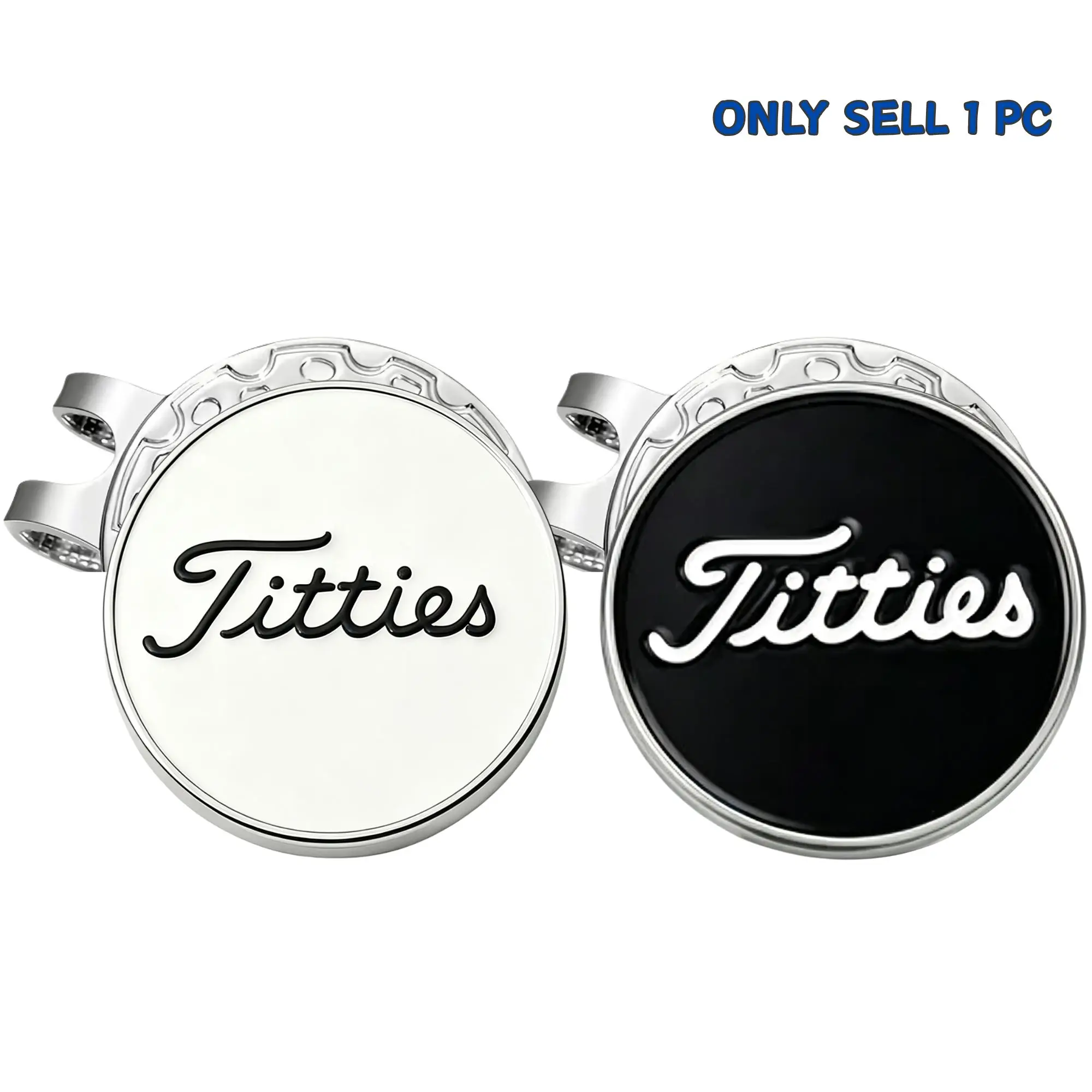 Funny Golf Ball Marker with Magnetic Hat Clip for Men Women, Golf Accessories Gifts for Golfer, Removable Golf Hat Clip Markers