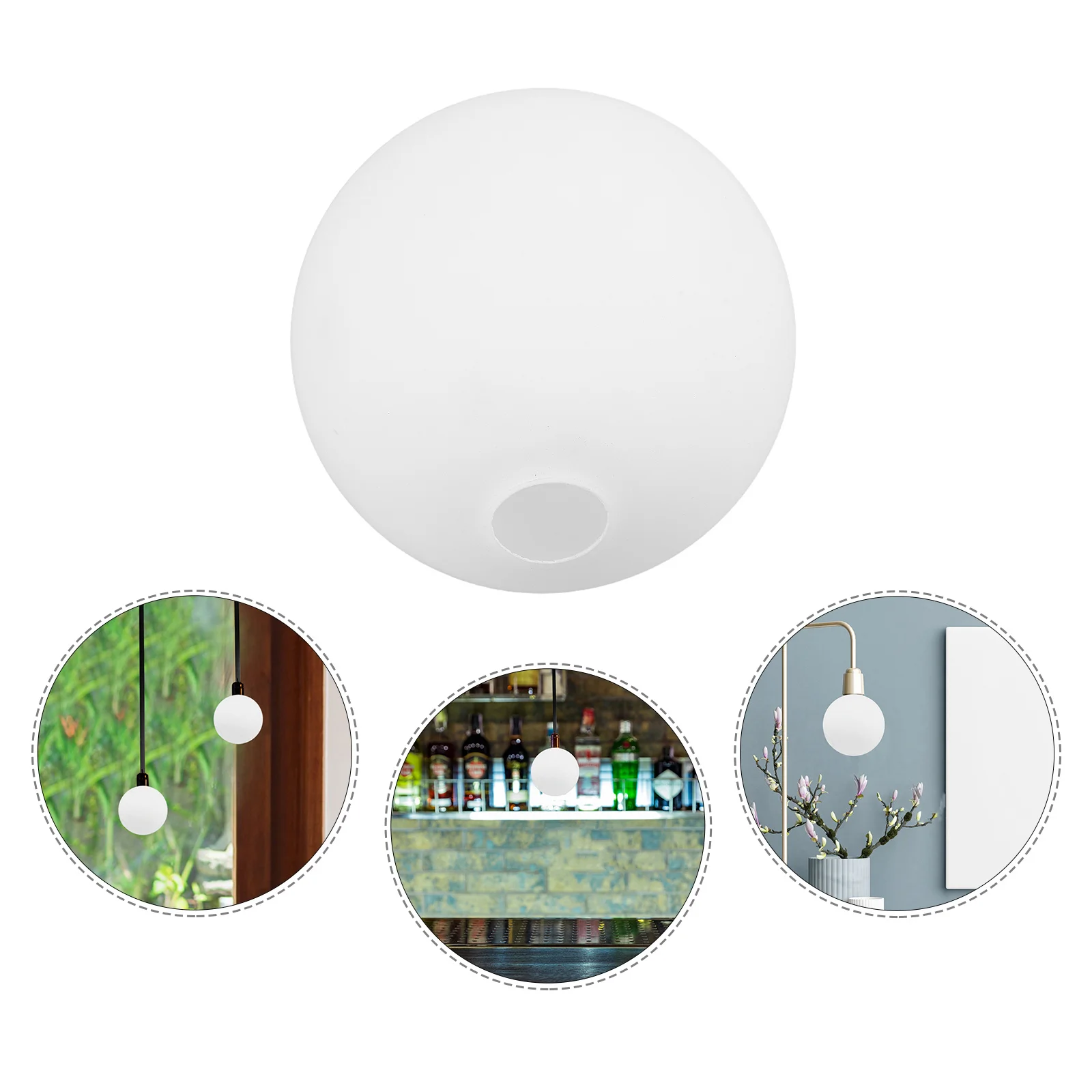 

Home Decor Light Fixture Cover Modern Ceiling Shade Replacement Globe White Glass Lamp