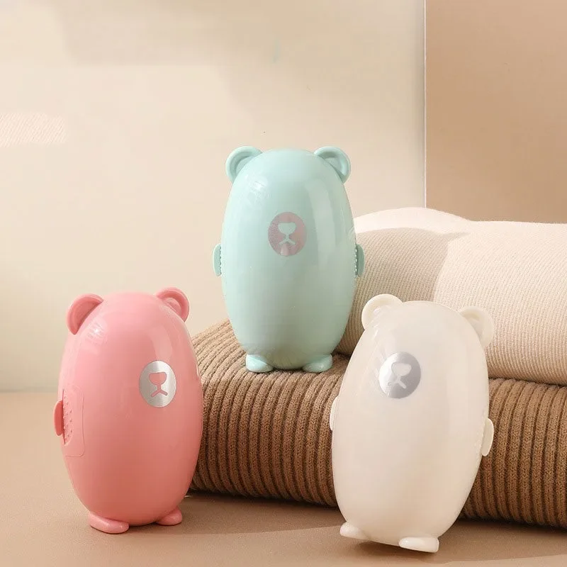 Bear-Shaped Washable Lint Roller – Strong Adhesion & Portable Design Washable And Removable Powerful Dusting Roller