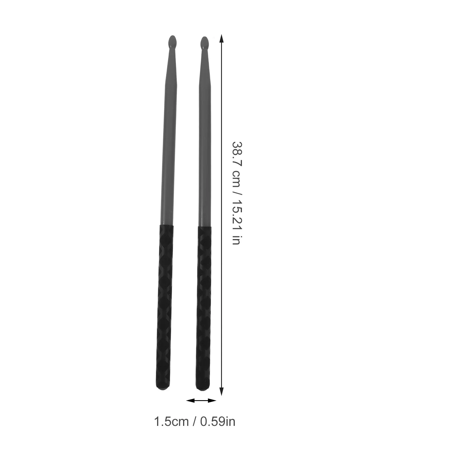 3 أزواج من أعواد الطبل المصنوعة من النايلون أغطية مضادة للانزلاق أعواد طبلة ممارسة الإيقاع لطبول الجاز للبالغين المبتدئين المهنية القوية #3