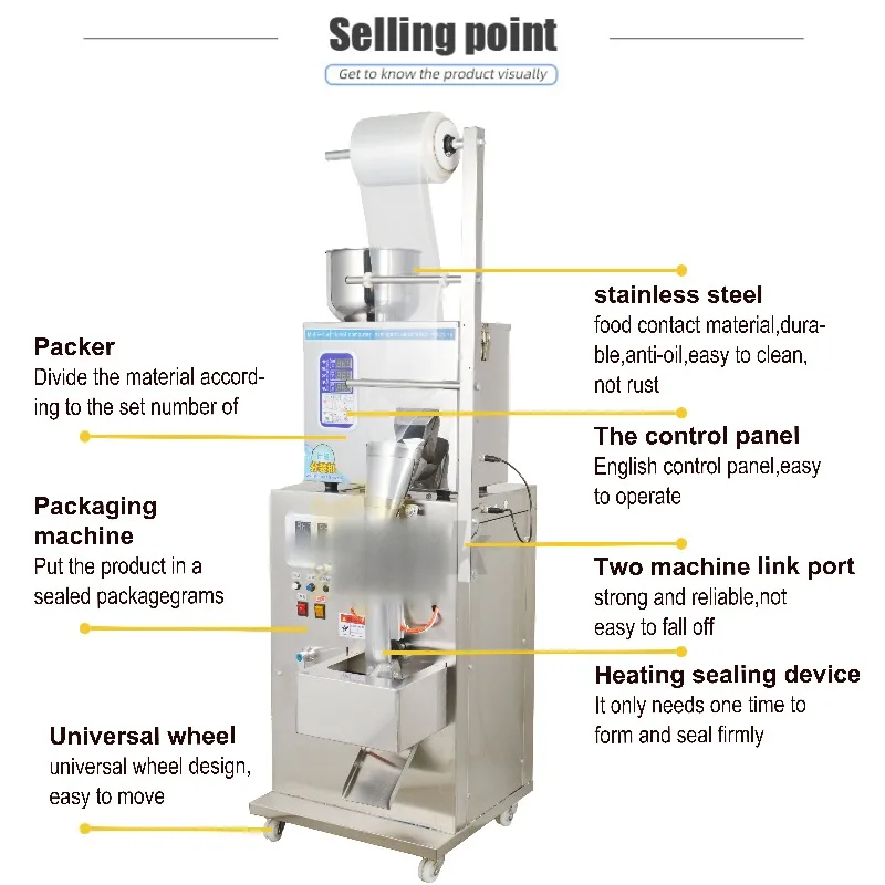 Chinese Supplier Ginger Powder Packaging Machine Multifunctional Quantitative Powder Particle Filling Machine