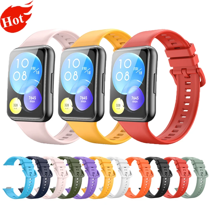 Neues Armband Silikon band für Huawei Uhr fit 2 Armband Smartwatch Zubehör Ersatz Armband Armband Huawei Uhr Fit2