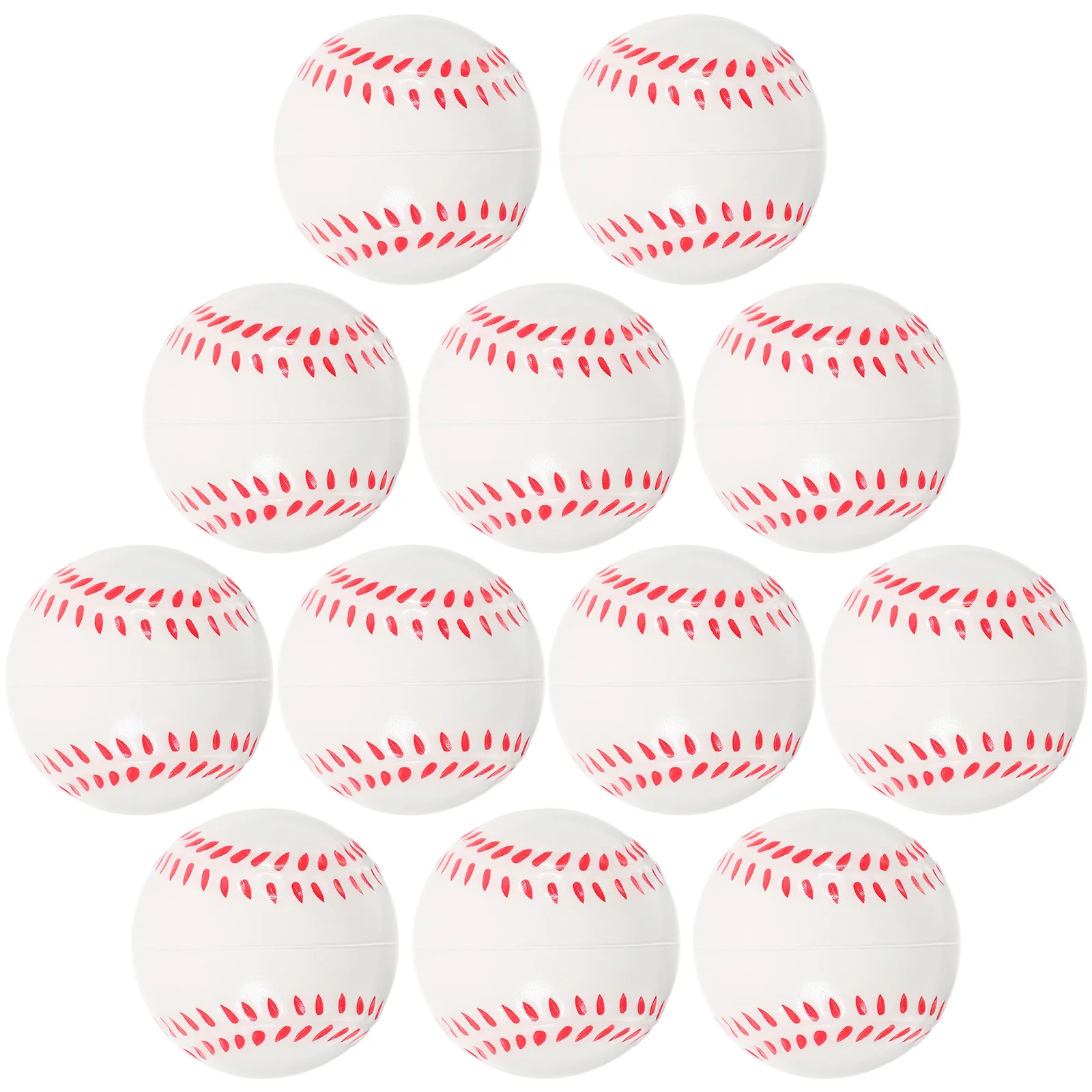 Children's Solid Foam Ball Bouncy Balls Mini Training Small Baseball Soft for Kids Baseballs Toys 8-12 Flexible Bat