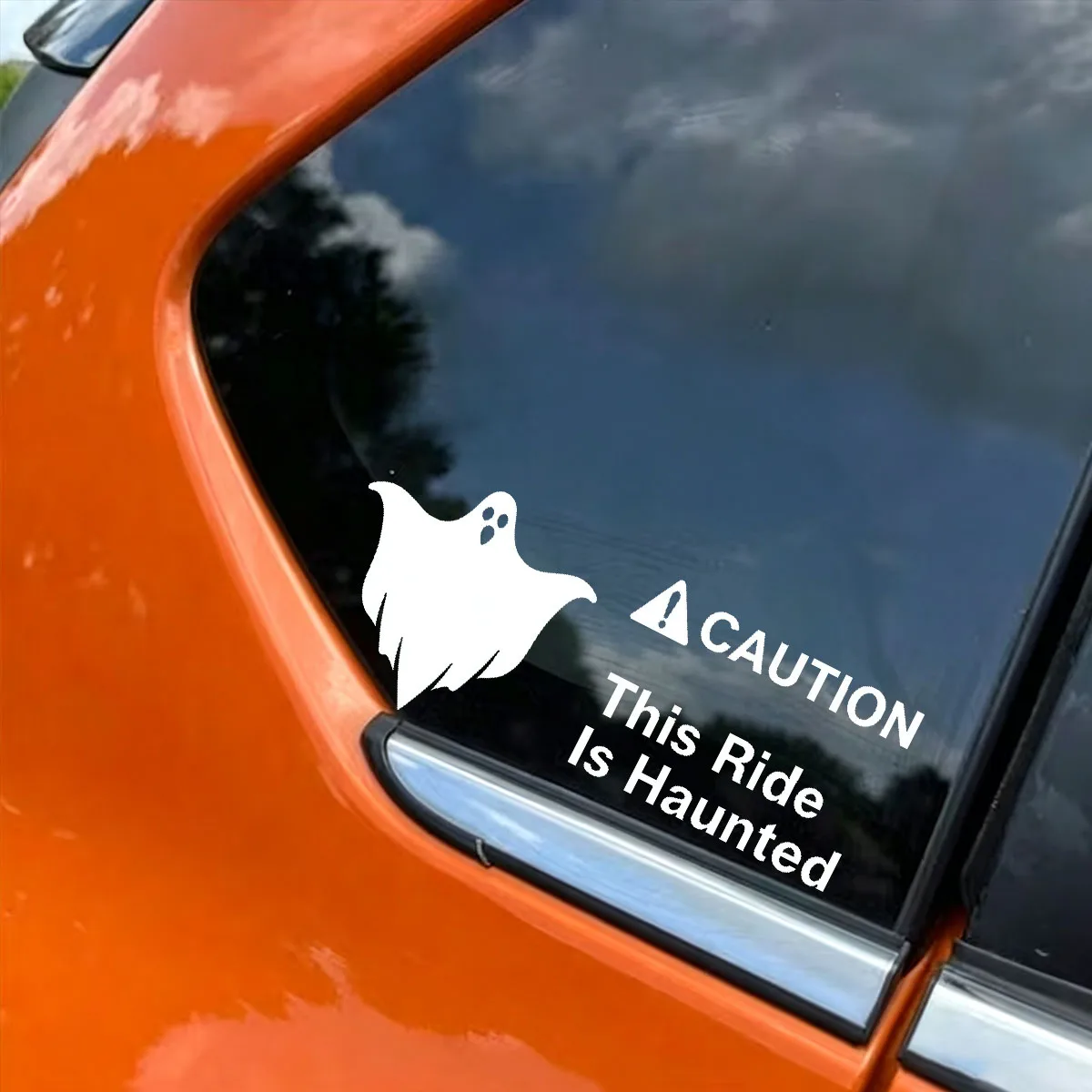 Halloween Ghost Warning Sign 