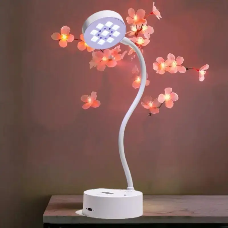 Wireless UV LED Nail Lamp 360° Bendable Fast Drying Nail Dryer For Curing Gel Nail Polish Rechargeable Tools