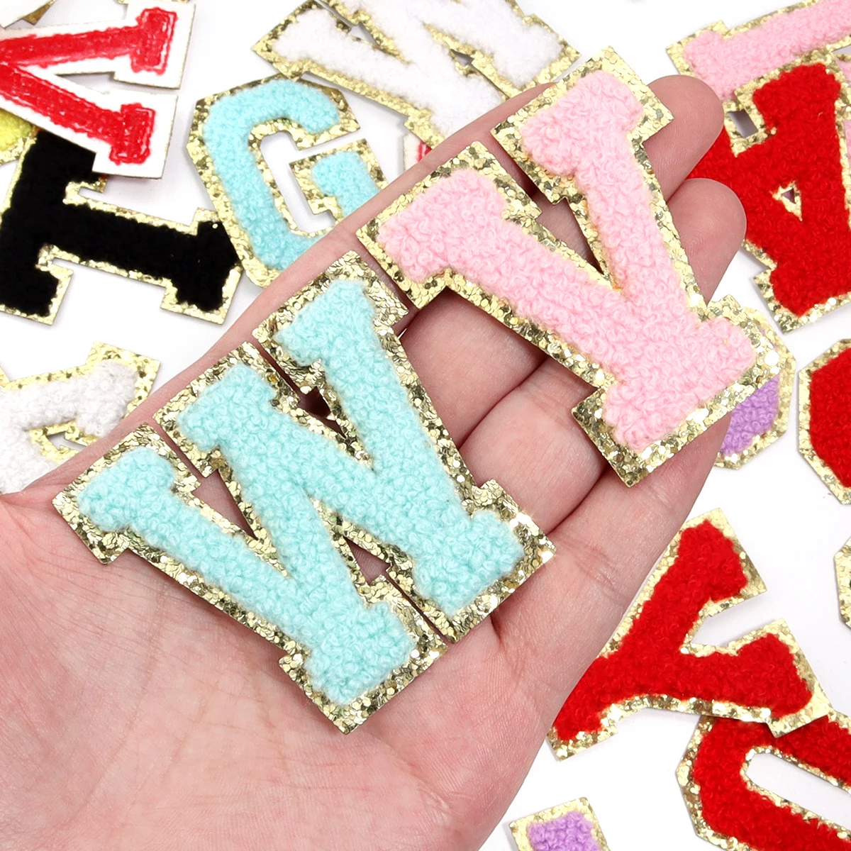 رقعات قماش مطرزة بالأبجدية ، رقعة كي ، ملابس ، حقائب ، تي-شيت ، خياطة ، مزخرف ، أكسسوارات ، لوازم ، 26 من ، الكثير