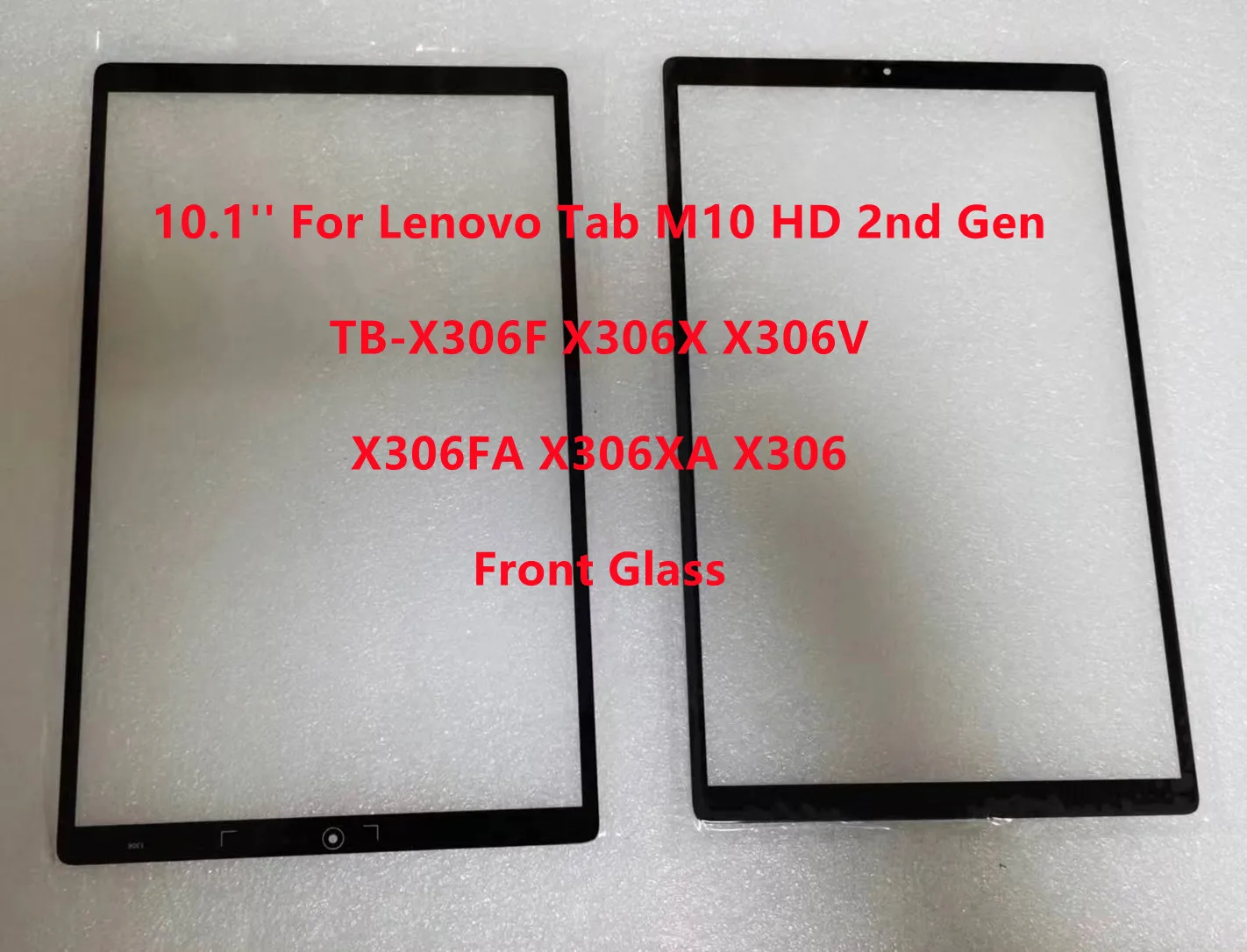 New 10.1'' For Lenovo Tab M10 HD 2nd Gen TB-X306F X306X X306V X306FA X306XA X306 Touch Screen Front Glass + Laminated OCA Glue